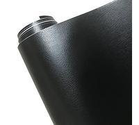 Film Carbone Voiture Covering, Motif en cuir noir Autocollants de film vinyle adhésif en PVC pour carrosserie automobile décoration interne film vinyle film en cuir de voiture Décoration (Color : Bla