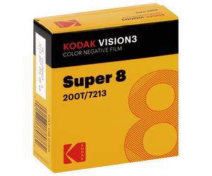 Film cinéma couleur KODAK VISION3 200T Format Super 8 - Longueur 15,25m - à l'unité