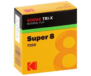 Film cinéma inversible KODAK noir et blanc TRI-X 200D Format Super 8 - Longueur 15,25m - à l'unité