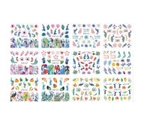 Film coloré de haute qualité pour ongles - Pour femmes - Autocollants brillants - Attrape-rêves géométrique - Design BN-1204 Professionnel