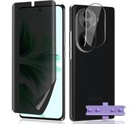 Film Confidentialité Hydrogel Tpu + 2 Protège¿Lentilles Pour Oppo Reno 11 - Anti¿Espion, Anti¿Empreintes, Couvrance Bords Courbés, Kit Complet 1+2