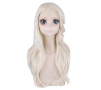 Film Cosplay Elsa princesse perruques platine blonde tresses cheveux synthétiques Halloween fête jeu de rôle Costume perruque Elsa