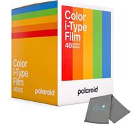 Film couleur instantan Polaroid pour appareils photo de type i, pack de films 40x (40 photos) avec un chiffon de nettoyage Lumintrail