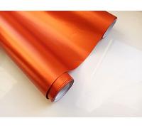 Film covering orange mat chrome vinyle thermoformable adhésif (152 x 50 cm)