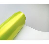 Film covering vert/jaune limon brillant métallisé adhésif thermoformable (152 x 50 cm)