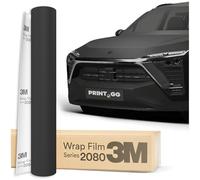 Film Covering Voiture 3M 2080 Black Mat M12, 152 x 40 cm | Autocollant Vinyle Adhésif Auto | Protection Carrosserie Carbone pour Voiture, Moto, Bateau | Wrapping Car Premium