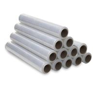 Film d’emballage transparent, 50 cm de large et extensible jusqu’à 300 mètres de longueur, rouleau de film élastique manuel, protecteur d’emballage industriel, film d’emballage - Ofituria (12 unités)