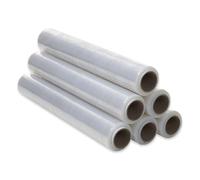 Film d’emballage transparent de 50 cm de large et extensible jusqu’à 300 mètres de longueur - Rouleau de film élastique manuel pour emballage industriel - Ofituria - 6 unités