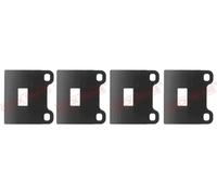 Transparent anti-bruit, plaquette de frein QUICK BRAKE W1214