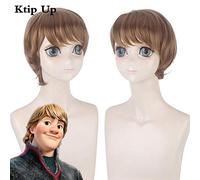 Film d'anime princesse Elsa/kristoff perruque de Cosplay courte droite résistant à la chaleur cheveux synthétiques Costume de fête hommes perruques adultes Pelucas