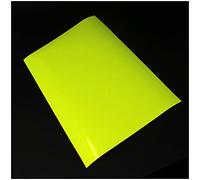 Film de bricolage, au format Din A4, autocollant, pour artiste, traçage, jaune fluo, 1 feuille