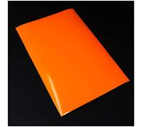 Film de bricolage, au format Din A4, autocollant, pour artiste, traçage, orange fluo, 1 feuille