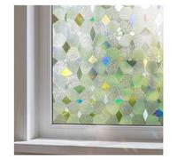 Film de confidentialité for fenêtre, Autocollants statiques en Vinyle 3D, Arc-en-Ciel for Porte Verre, contrôle la Chaleur, Anti-UV(3D-007,55x100cm)
