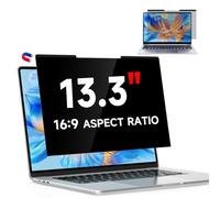 Film de confidentialité magnétique pour ordinateur portable 13,3" - Rapport d'aspect 16:9 - Anti-lumière bleue - Anti-reflet - Pour Lenovo HP Dell Acer Asus - Filtre de confidentialité amovible de 13"