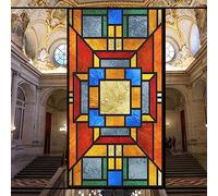 Film de confidentialité pour vitrail décoratif sans colle pour fenêtre de maison et bureau 60 x 160 cm (l x H)