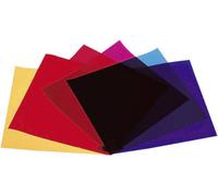 Film de couleur jeu de 6 Eurolite 9410050A rouge, bleu, vert, jaune, lilas, violet Adapté pour (technique de scène)PAR 64, PAR 36