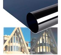 Film De Fenêtre Anti-UV Bleu-Argent, Film De Fenêtre sans Tain, Film De Fenêtre Occultant UV, Miroir De Confidentialité, Film De Fenêtre Réfléchissant Anti-ébloui, Blue, 110 * 500CM