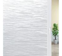 Film De Fenêtre De Confidentialité sans Colle Film De Verre Anti UV 90cm X 200cm Cuisine Moderne Salon Salle De Bain Protection Solaire Ombrage Rayé Autocollant en Verre Décoratif