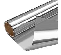 Film De Fenêtre Miroir, Film Adhesif Effet Miroir Sans Tain Pour Vitre Papier Miroir Anti Chaleur Feuille Miroir Occultant À Sens Unique Protection De Soleil Anti UV Argenté ( Color : Silver , Size :