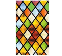 Film de Fenêtre Rétro Autocollant en Verre vitrail fenêtre dépolie Papier électrostatique Art Peinture rétro église pour Le Salon(Color 1,50x200cm)