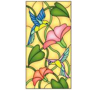 Film de Fenêtre Rétro Autocollant en Verre vitrail fenêtre dépolie Papier électrostatique Art Peinture rétro église pour Le Salon(Color 10,50x100cm)