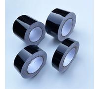 Film de garniture de fenêtre en vinyle noir brillant, 3/5/7/10CM, bande chromée, suppression occultante, pour capot intérieur de voiture, pilier de toit