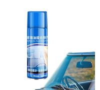 Film de nettoyage d'huile pour pare-brise de voiture - Nettoyant pour film d'huile de verre de voiture avec éponge et serviette - 450 ml - Spray de nettoyage en mousse anti-buée pour voiture, camion