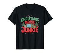 Film de Noël Junkie Retro Holiday TV T-Shirt