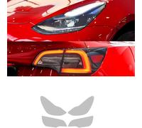 Film de Phare de Voiture pour Tesla Model 3 2021 2017-on,Film de Protection en TPU Restauration Phare de Voiture Accessoires,Transparent