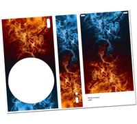 Film de protection autocollant pour console de jeux-En vinyle-Anti-rayures-Ajustement parfait-Taille S,14 feus.