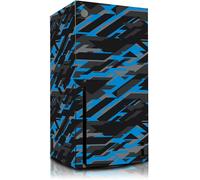 Film de Protection Autocollant pour Console de Jeux-en Vinyle-Anti-Rayures-Design Autocollant-R139 (X,13 Bleu Fluo)