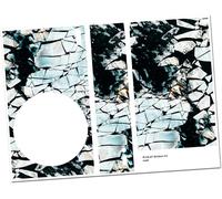 Film de protection autocollant pour console de jeux-En vinyle-Protection contre les rayures-Ajustement parfait-Autocollant (S,07 Broken Ice)