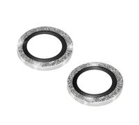 Film de protection - AVIZAR - iPhone 14/14 Plus - Verre trempé 9H - Ultra-fin 0.2mm - Argent pailleté