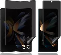 Film De Protection Confidentialité Pour Samsung Galaxy Z Fold4 5g - Tpu Flexible Anti-Espionnage, Anti-Rayures, Sans Bulles, Tactile Haute Sensibilité, Pack Intérieur+Extérieur