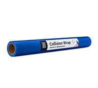 Film de protection contre les collisions - 91,4 cm x 30,5 m - Bleu - Pour véhicules endommagés et fenêtres de voiture - Autocollant - Pour enlever proprement les épaves automobiles - Fabriqué en