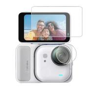 Film de protection d'écran + film de protection d'objectif pour Insta360 Go Ultra, protecteur d'écran en verre trempé HD anti-rayures pour appareil photo Insta360 Go Ultra Accessoires