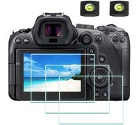 Film de Protection d'Ecran pour Canon EOS R6 EOS R7 Appareil Photo et Housse de Sabot,Verre Trempé Optique 0,3mm Dureté 9H Anti-Rayure Anti-Bulle -Lot de 3