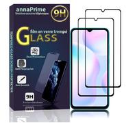 Film de protection d'écran - VCOMP - Pack de 2 - Verre Trempé - Noir - Xiaomi Redmi 9A 6.53""