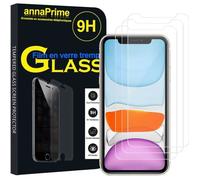 Film de protection d'écran - VCOMP - Pour iPhone 11 - Verre Trempé - Lot de 3 - Résistant aux rayures