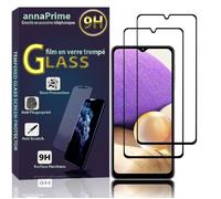 Film de protection d'écran - VCOMP - Samsung Galaxy A32 5G - Verre Trempé - Pack de 2 - Noir