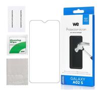 WE Verre trempé SAMSUNG GALAXY A02S: Protection écran - anti-rayures - anti-bulles d'air - ultra-résistant - dureté 9H Glass