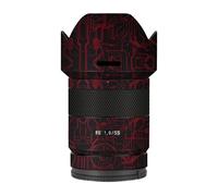 Film de protection d'objectif anti-rayures,autocollant pour Sony FE,55mm,F1.8 ZA Len,peau de décalcomanie premium pour SONY FE55,F1.8,55F18Z - Type Fantasy Red