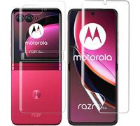 Film De Protection Écran + Film Arrière Pour Motorola Razr 40 Ultra ¿ Couverture Totale Tpu 0,22 Mm, Hd Anti-Traces, Compatible Reconnaissance D'empreinte Digitale, Sans Bulles, Anti-Rayures, Kit Pose