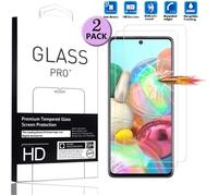 Film de Protection Ecran - Samsung - Galaxy A71 - Verre Trempé - 2 pièces - Antichoc