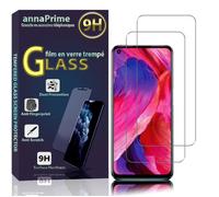 Film de protection écran verre trempé - VCOMP - Oppo A54 5G / A74 5G 6.5"" - Pack 2 - Anti-bulles - Noir