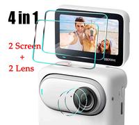 Film de protection en verre 9H Guatemala pour Insta360 GO 3,protecteurs d'écran,protection d'objectif anti-rayures pour Insta 360,film d'appareil photo GO3 - Type 4 in 1 Glass