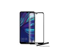 Film de protection en verre trempé bords noirs pour Huawei Y5 2019 avec Stylet