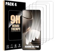 Film de protection en verre trempé - Xiaomi - 14T Pro - Pack de 4 - Résistant aux rayures - 0.3 mm