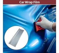 Film De Protection En Vinyle Extérieur Et Intérieur Avec Motif En Fibre De Carbone Ton Argent 244X152Cm / 8Ft X 5Ft 5.5Mil Pvc 1 Pc Universel