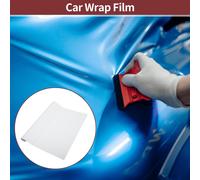 Film De Protection En Vinyle Pour Enveloppe De Voiture En Motif Fibre De Carbone Blanc 45X152Cm / 1,5Ft X 5Ft Extérieur Intérieur 5,5Mil Pvc 1 Pc Universel